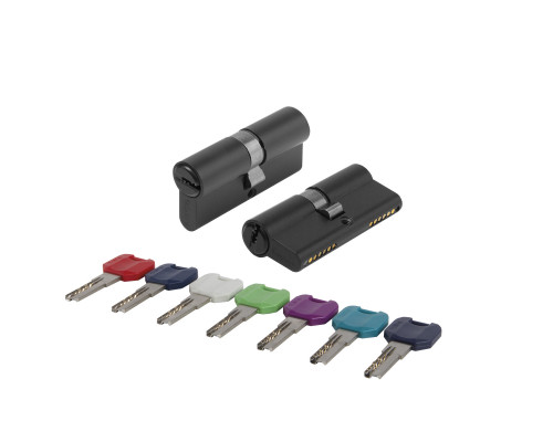 Цилиндровый Punto (Пунто) механизм MaxPro7000Key70mm(30+10+30) BL черный 7key