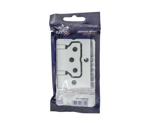 Петля Punto (Пунто) универсальная без врезки IN3200W-HD WH (200-2B/HD 75x2,5) белый