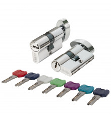 Цилиндровый Punto (Пунто) механизм MaxPro7002Knob52mm(21+10+21) CP хром 7key с вертушкой 