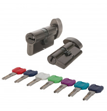 Цилиндровый Punto (Пунто) механизм MaxPro7002Knob52mm(21+10+21) GR графит 7key с вертушкой