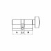 Цилиндровый Punto (Пунто) механизм MaxPro7002Knob52mm(21+10+21) GR графит 7key с вертушкой