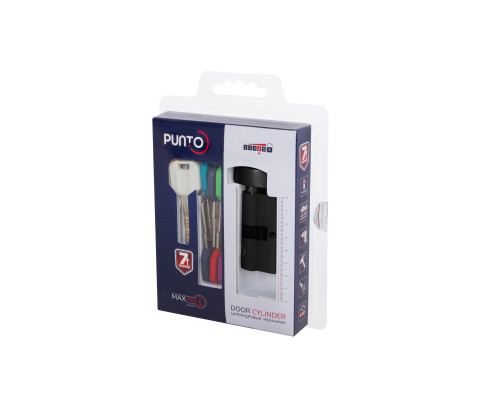 Цилиндровый Punto (Пунто) механизм MaxPro7002Knob52mm(21+10+21) GR графит 7key с вертушкой