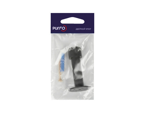 Упор Punto (Пунто) дверной настенный DFIX/W85 INOX BL-24 черный