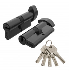Цилиндровый Punto (Пунто) механизм Z3002Knob70(30+10+30) с вертушкой BL черный