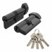 Цилиндровый Punto (Пунто) механизм Z3002Knob80(30+10+40) с вертушкой BL черный