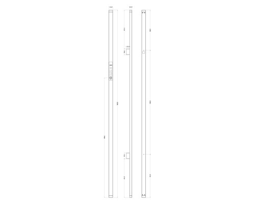Электронный замок Sanyo D501 Tuya DM70 с WiFi, ручка скоба 1800 мм, черный