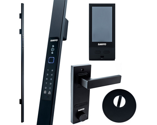 Электронный замок Sanyo D700 Usmart Go DM70 с WiFi, ручка скоба 1800 мм, черный