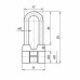 Замок Absolyute (Абсолют) навесной ВС2-4А-01