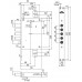 Замок Elbor (Эльбор) врезной сувальдный с защёлкой Рубин 1.08.31 с тягами, 5 кл. /22636/