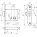 ЗЩ1-3 Mettem (Меттэм) (Защелка ЗЩ-1 (б/ручек)) левая
