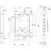 Замок Mettem (Меттэм) врезной сувальдный ЗВ8 341.1.1 с тягами, 5 кл. (ключ 60 мм)