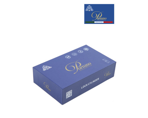 Цилиндровый механизм PORTUNO. Арт.CS60.03, 60м. (30+30), Цвет, Чёрный. ключ-вертушка