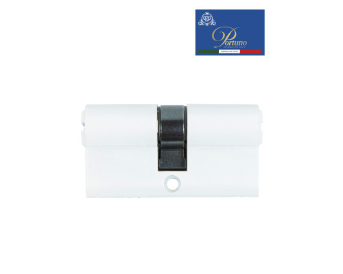 Цилиндровый механизм PORTUNO. Арт.CD60.04, 60м. (30+30), Цвет, Белый. ключ-ключ