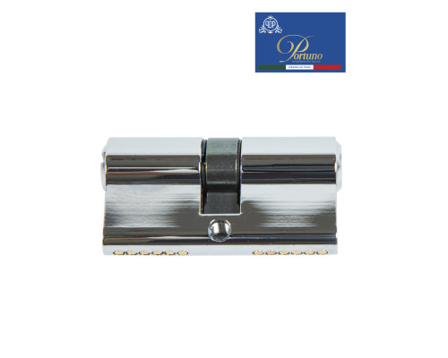 Цилиндровый механизм PORTUNO. Арт.CD60.01, 60м. (30+30), Цвет, Полированный хром. ключ-ключ