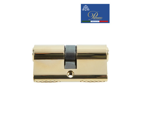 Цилиндровый механизм PORTUNO. Арт.CD60.06, 60м. (30+30), Цвет, PVD Полированное золото. ключ-ключ