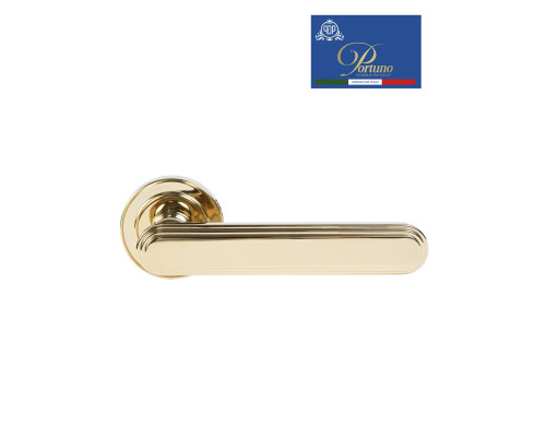 Дверная ручка на розетке Portuno Chic 316.06 PVD Полированное золото