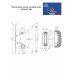 Дверной замок-защелка магнитная сантехническая Portuno PM-WC.08.03 Черный