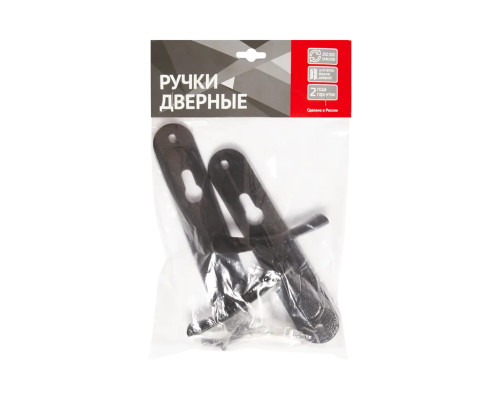 Ручка дверная Zenit (Зенит) на планке HP 155 (черный)